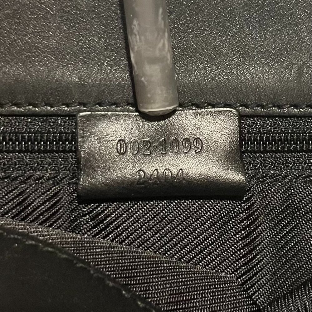 Authentic Gucci Black and Brown GG Canvas Tote with Black Leather Handles - Picture 16 of 16